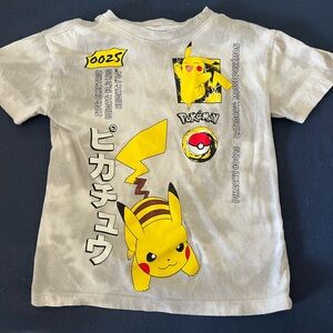 Pikachu Yellow Graphic Tee for Kids